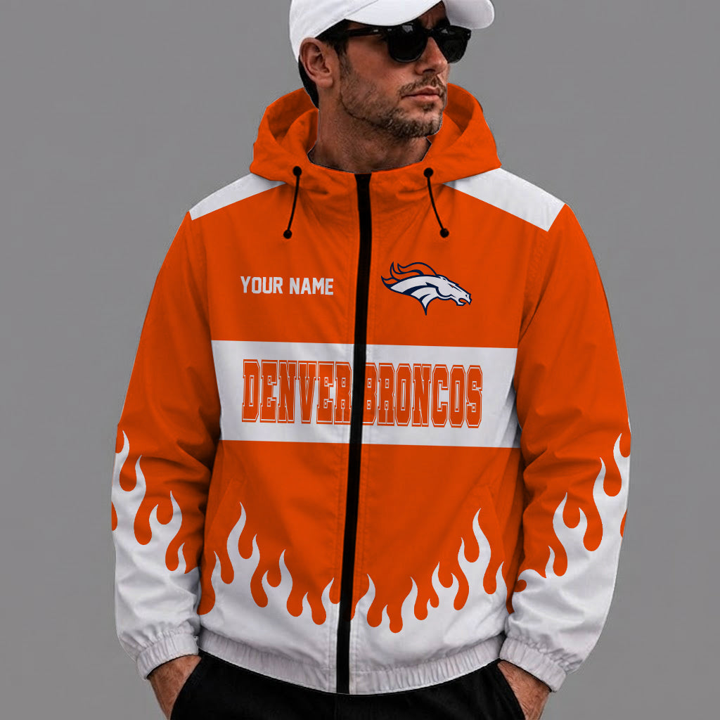 [SPECIAL OFFER] NEW CUSTOMIZED NFL13 DVB DENVER BRONCOS WINDBREAKER JACKET