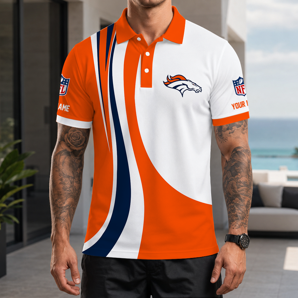 [SPECIAL OFFER] NEW CUSTOMIZED NFL13 DVB DENVER BRONCOS POLO SHIRT