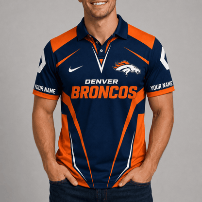 [SPECIAL OFFER] NEW CUSTOMIZED NFL13 DVB DENVER BRONCOS POLO SHIRT