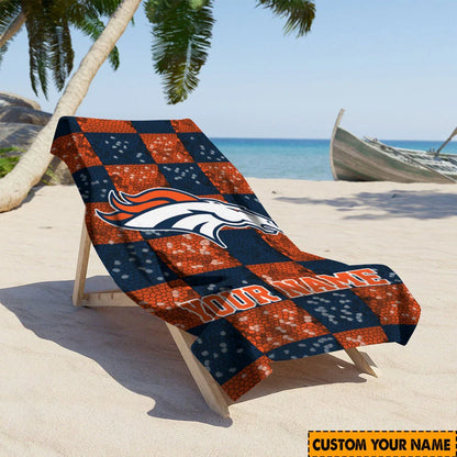 [SPECIAL OFFER] NEW CUSTOMIZED NFL13 DVB DENVER BRONCOS BEACH TOWEL