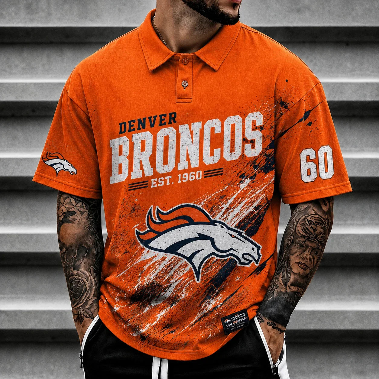 [SPECIAL OFFER] NEW CUSTOMIZED NFL13 DVB DENVER BRONCOS POLO SHIRT