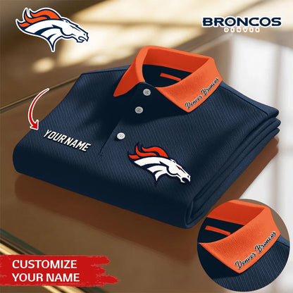 [SPECIAL OFFER] NEW CUSTOMIZED NFL13 DVB DENVER BRONCOS POLO SHIRT