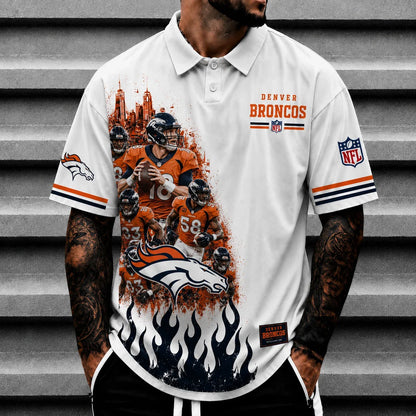 [SPECIAL OFFER] NEW CUSTOMIZED NFL13 DVB DENVER BRONCOS POLO SHIRT