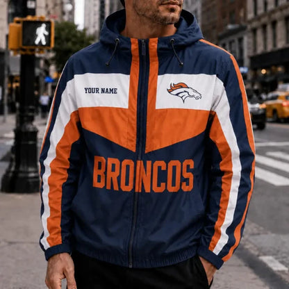 [SPECIAL OFFER] NEW CUSTOMIZED NFL13 DVB DENVER BRONCOS WINDBREAKER JACKET