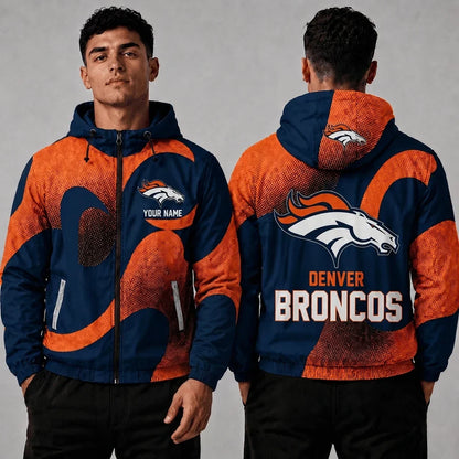 [SPECIAL OFFER] NEW CUSTOMIZED NFL13 DVB DENVER BRONCOS WINDBREAKER JACKET