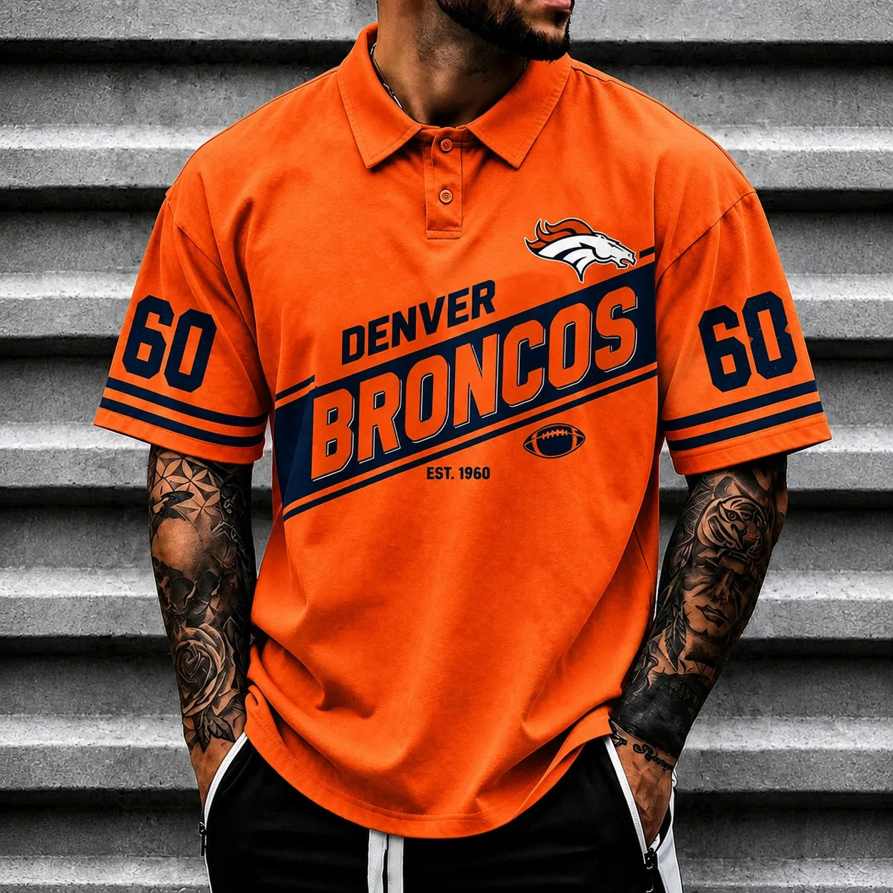 [SPECIAL OFFER] NEW CUSTOMIZED NFL13 DVB DENVER BRONCOS POLO SHIRT