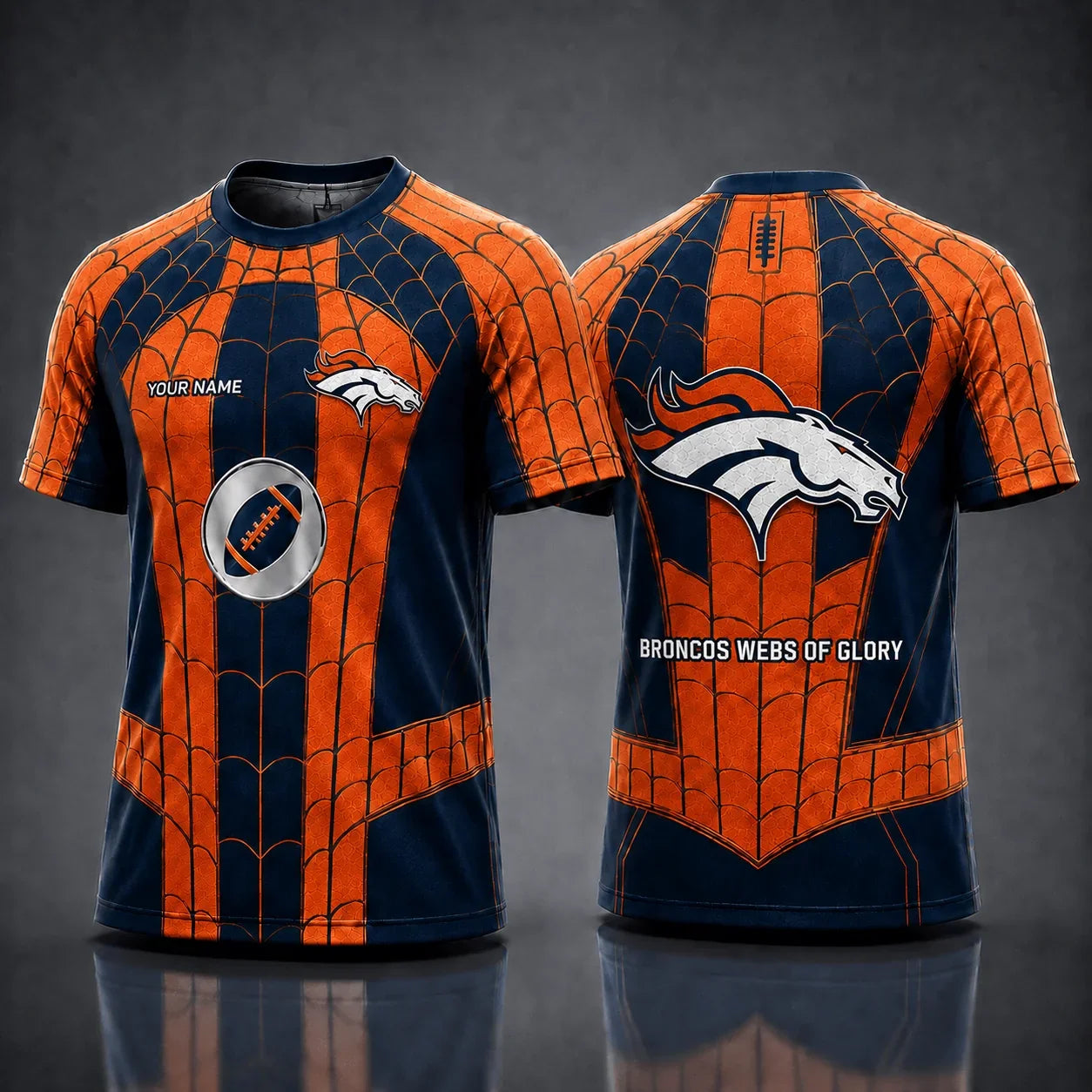 [SPECIAL OFFER] NEW CUSTOMIZED NFL13 DVB DENVER BRONCOS x SPIDER T-SHIRT, HOODIE & ZIP HOODIE