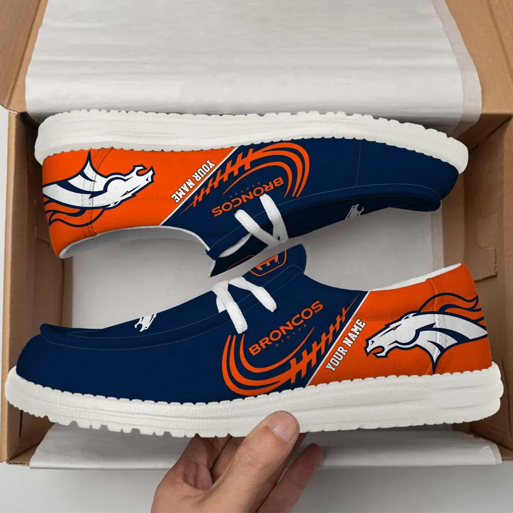 [SPECIAL OFFER] NEW CUSTOMIZED NFL13 DVB DENVER BRONCOS LOAFER SHOES