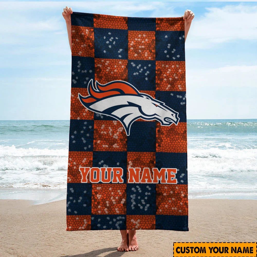 [SPECIAL OFFER] NEW CUSTOMIZED NFL13 DVB DENVER BRONCOS BEACH TOWEL