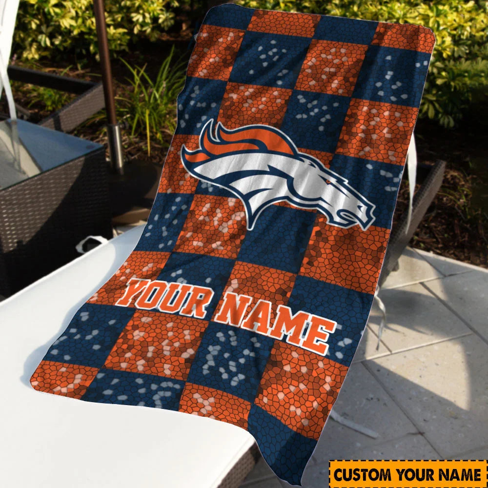 [SPECIAL OFFER] NEW CUSTOMIZED NFL13 DVB DENVER BRONCOS BEACH TOWEL