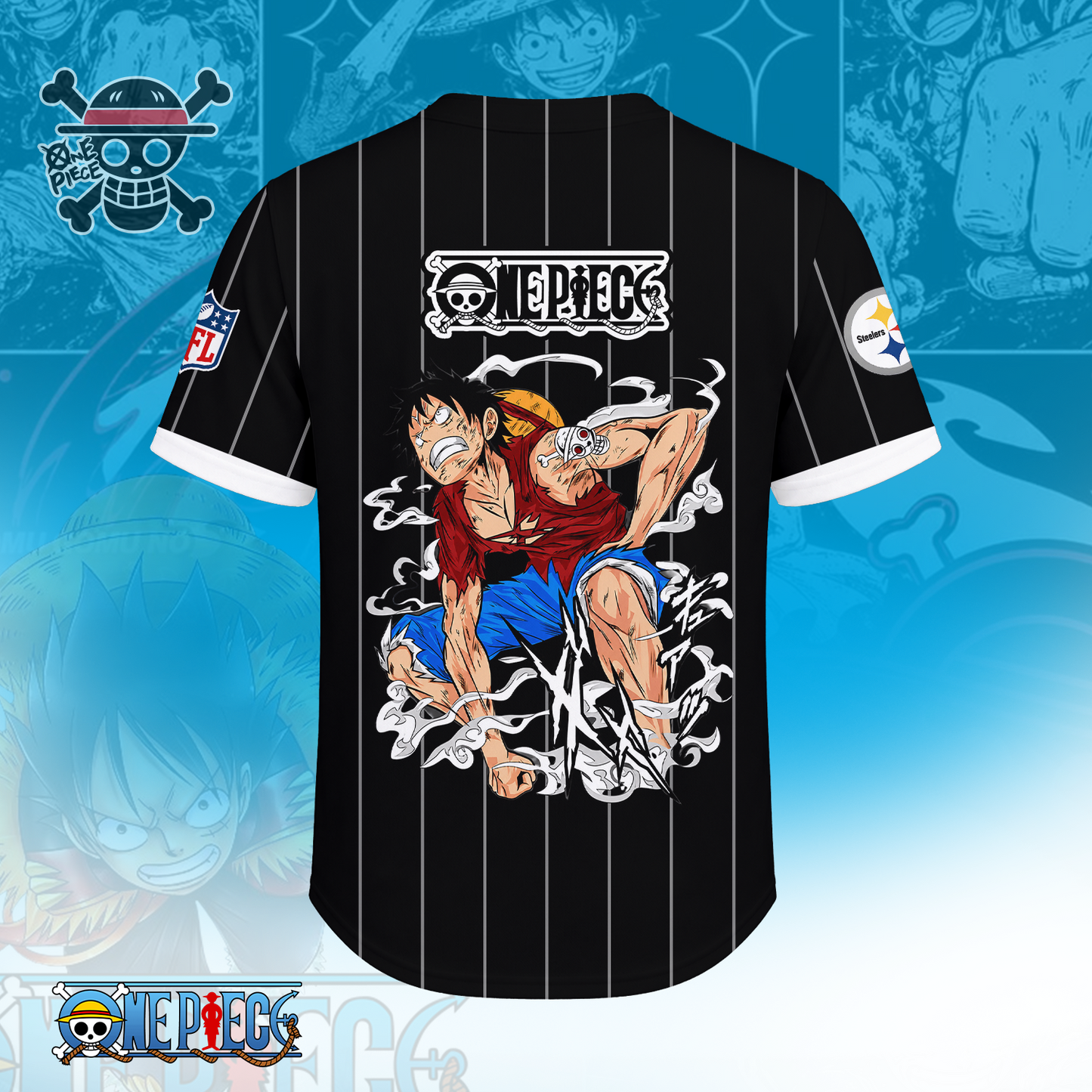 [SPECIAL OFFER] NEW CUSTOMIZED NFL14 PSB PITTSBURGH STEELERS BASEBALL JERSEY