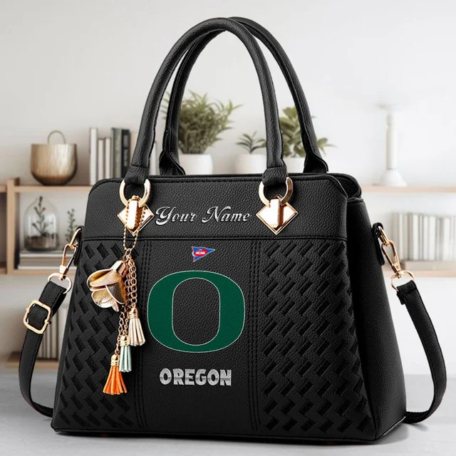 LIMITED EDITION - NEW CUSTOMIZED FBS NCAA14 OGD OG DUCKS ZIP HANDBAG MULTICOLOR