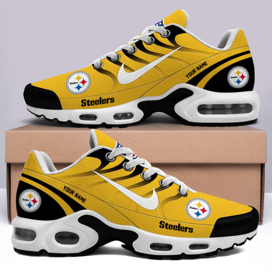 [SPECIAL OFFER] NEW CUSTOMIZED NFL14 PSB PITTSBURGH STEELERS AIR MAX PLUS SNEAKERS