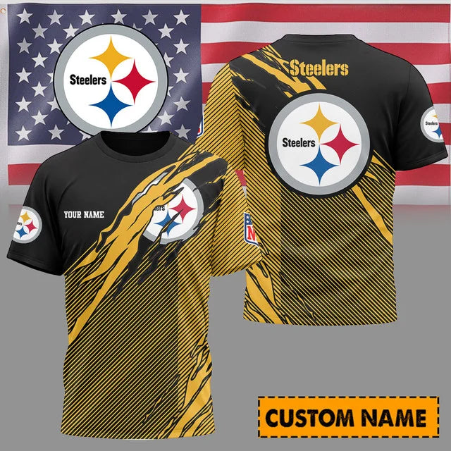 [SPECIAL OFFER] NEW CUSTOMIZED NFL14 PSB PITTSBURGH STEELERS UNISEX T-SHIRT & POLO