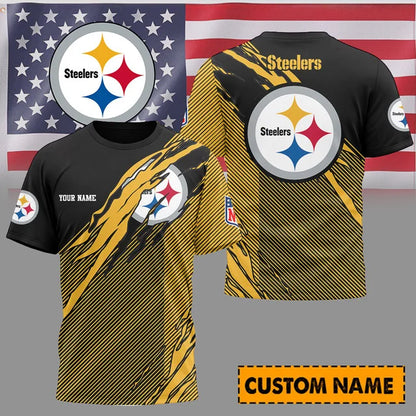 [SPECIAL OFFER] NEW CUSTOMIZED NFL14 PSB PITTSBURGH STEELERS UNISEX T-SHIRT & POLO