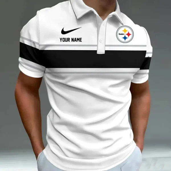 [SPECIAL OFFER] NEW CUSTOMIZED NFL14 PSB PITTSBURGH STEELERS POLO SHIRT