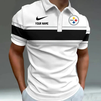 [SPECIAL OFFER] NEW CUSTOMIZED NFL14 PSB PITTSBURGH STEELERS POLO SHIRT