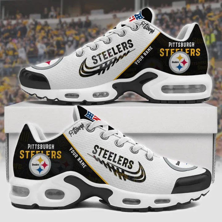 [SPECIAL OFFER] NEW CUSTOMIZED NFL14 PSB PITTSBURGH STEELERS AIR MAX PLUS SNEAKERS
