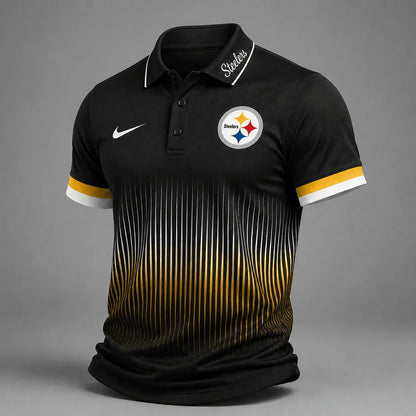 [SPECIAL OFFER] NEW CUSTOMIZED NFL14 PSB PITTSBURGH STEELERS POLO SHIRT