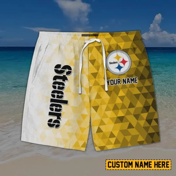 [SPECIAL OFFER] NEW CUSTOMIZED NFL14 PSB PITTSBURGH STEELERS SHORT PANTS