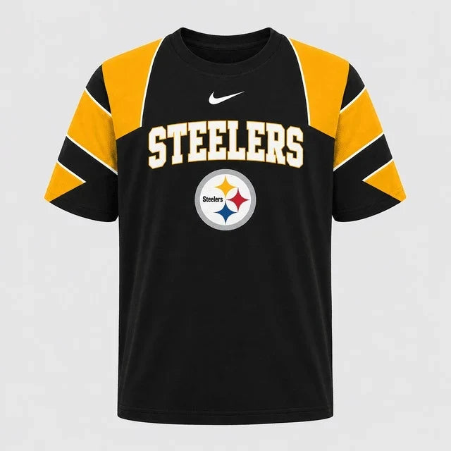 [SPECIAL OFFER] NEW CUSTOMIZED NFL14 PSB PITTSBURGH STEELERS RAGLAN TEE