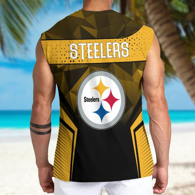 [SPECIAL OFFER] NEW CUSTOMIZED NFL14 PSB PITTSBURGH STEELERS MEN'S GYM SHIRT
