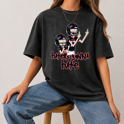 [SPECIAL OFFER] NEW CUSTOMIZED NFL15 HTT HOUSTON TEXANS FUNNY WASHED TEE