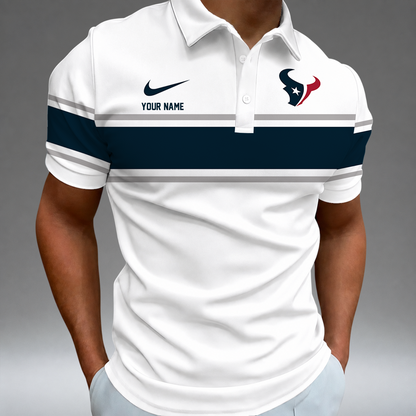 [SPECIAL OFFER] NEW CUSTOMIZED NFL15 HTT HOUSTON TEXANS POLO SHIRT