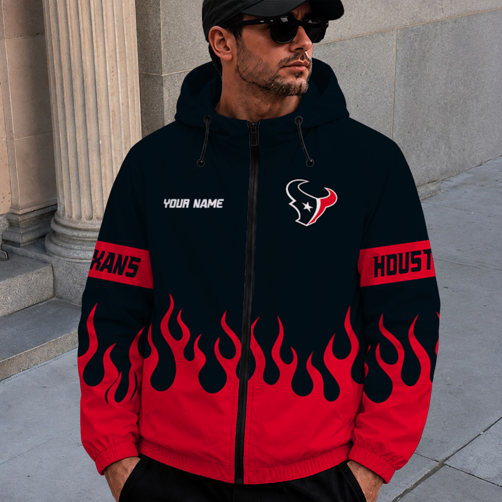 [SPECIAL OFFER] NEW CUSTOMIZED NFL15 HTT HOUSTON TEXANS WINDBREAKER JACKET