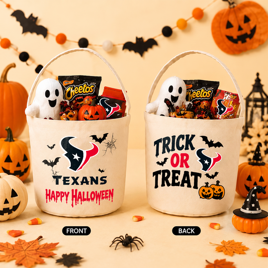 [SPECIAL OFFER] NEW CUSTOMIZED NFL15 HTT HOUSTON TEXANS HALLOWEEN BASKET