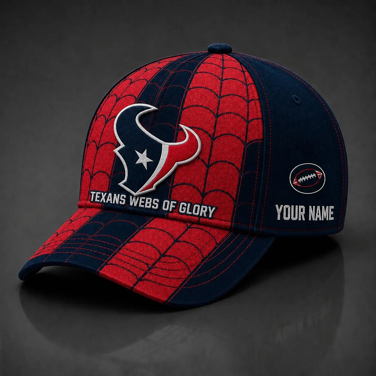 [SPECIAL OFFER] NEW CUSTOMIZED NFL15 HTT HOUSTON TEXANS x SPIDER CLASSIC CAP
