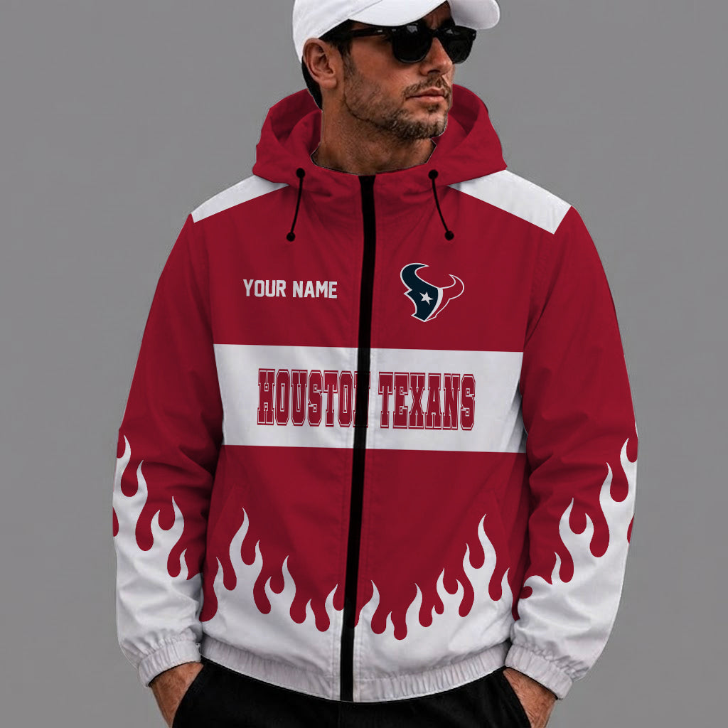 [SPECIAL OFFER] NEW CUSTOMIZED NFL15 HTT HOUSTON TEXANS WINDBREAKER JACKET