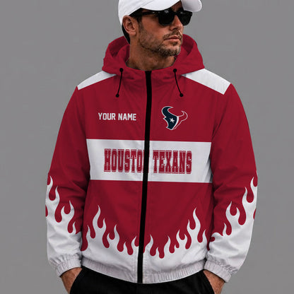 [SPECIAL OFFER] NEW CUSTOMIZED NFL15 HTT HOUSTON TEXANS WINDBREAKER JACKET