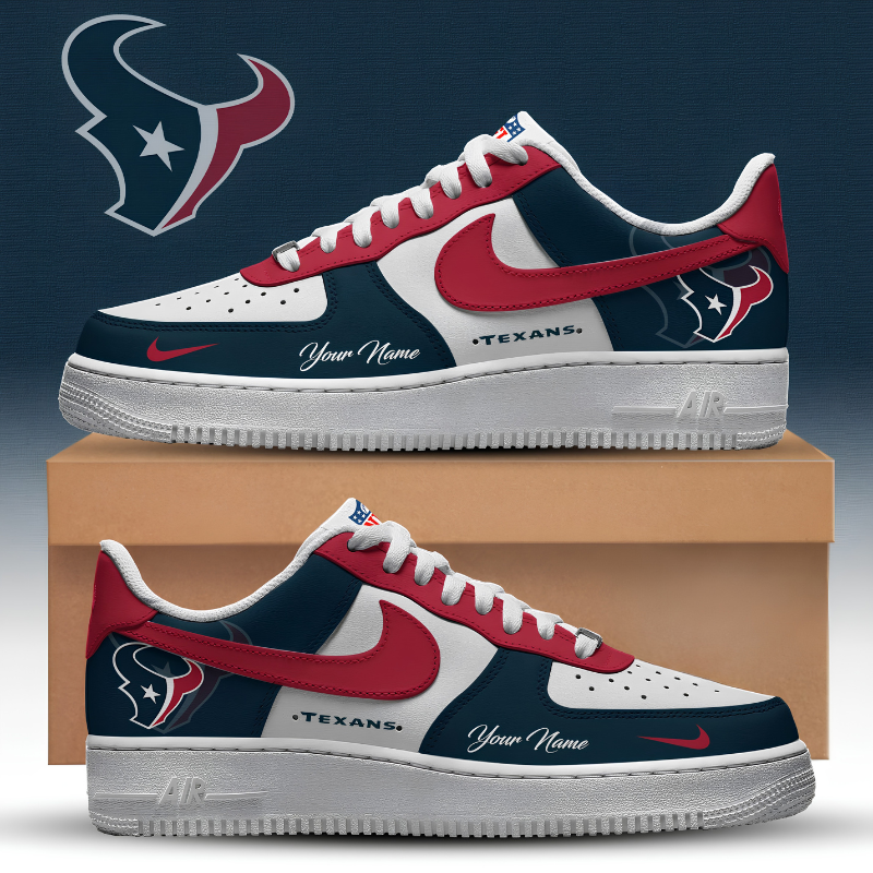 [SPECIAL OFFER] NEW CUSTOMIZED NFL15 HTT HOUSTON TEXANS AF1 SNEAKERS