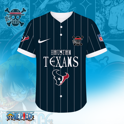 [SPECIAL OFFER] NEW CUSTOMIZED NFL15 HTT HOUSTON TEXANS BASEBALL JERSEY