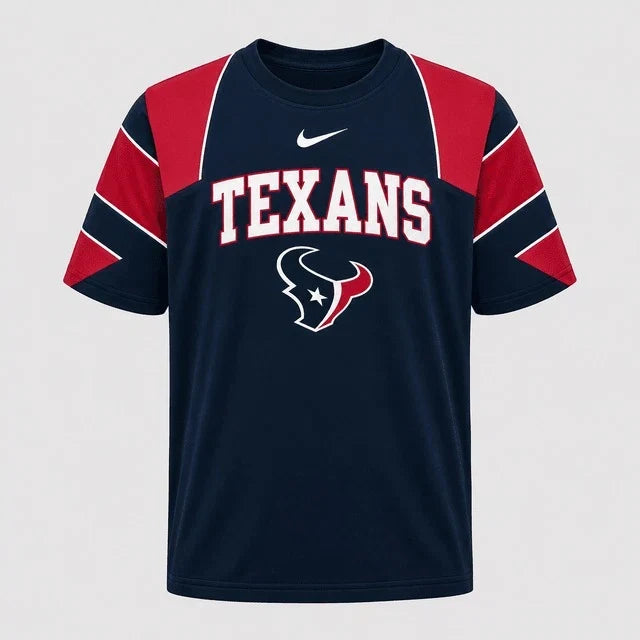[SPECIAL OFFER] NEW CUSTOMIZED NFL15 HTT HOUSTON TEXANS RAGLAN TEE