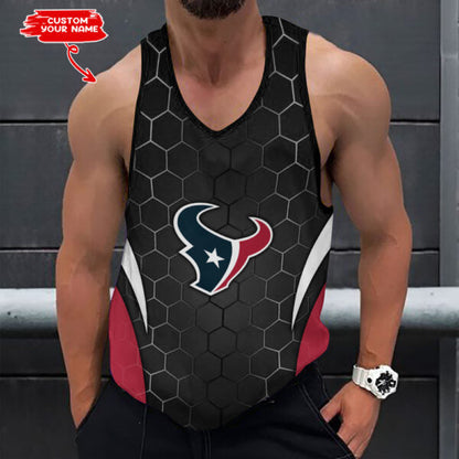 [SPECIAL OFFER] NEW CUSTOMIZED NFL15 HTT HOUSTON TEXANS UNISEX TANK TOP