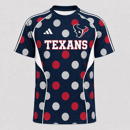 [SPECIAL OFFER] NEW CUSTOMIZED NFL15 HTT HOUSTON TEXANS RAGLAN TEE