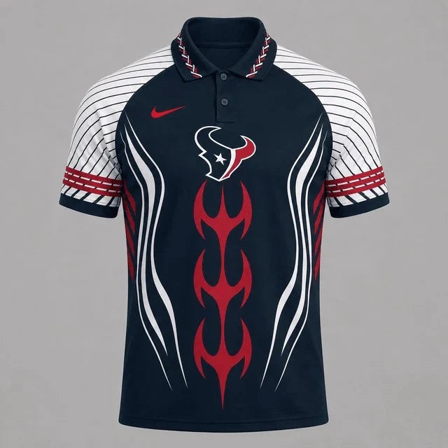 [SPECIAL OFFER] NEW CUSTOMIZED NFL15 HTT HOUSTON TEXANS POLO SHIRT