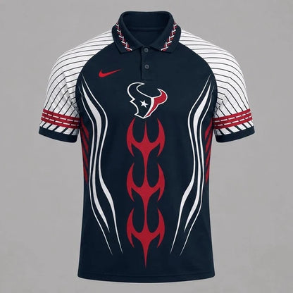 [SPECIAL OFFER] NEW CUSTOMIZED NFL15 HTT HOUSTON TEXANS POLO SHIRT
