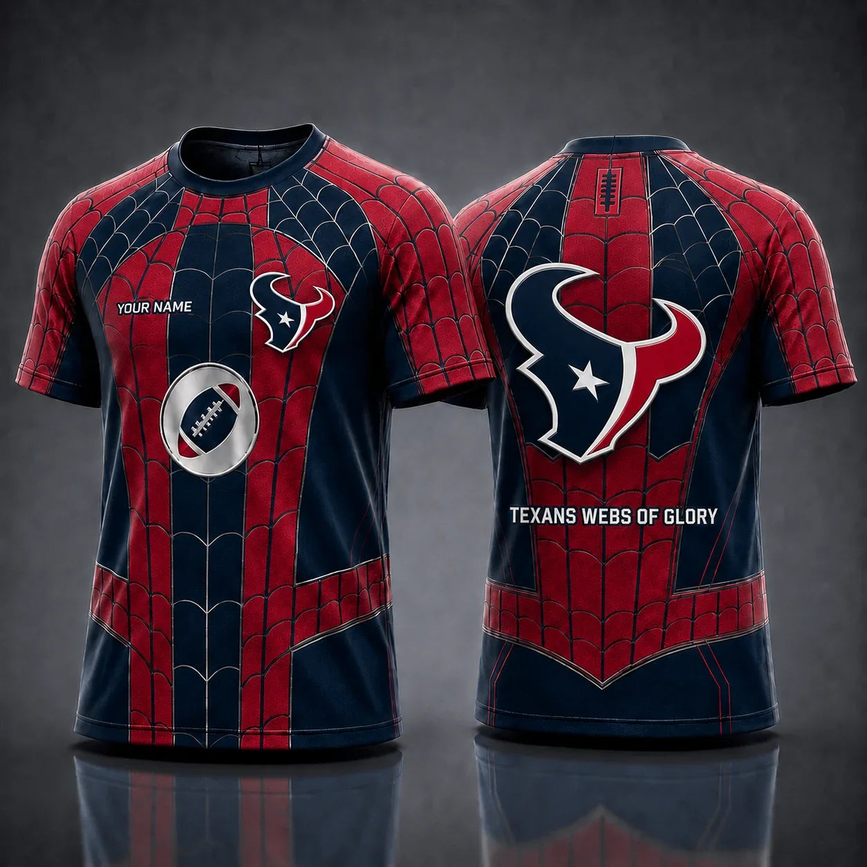 [SPECIAL OFFER] NEW CUSTOMIZED NFL15 HTT HOUSTON TEXANS x SPIDER T-SHIRT, HOODIE & ZIP HOODIE