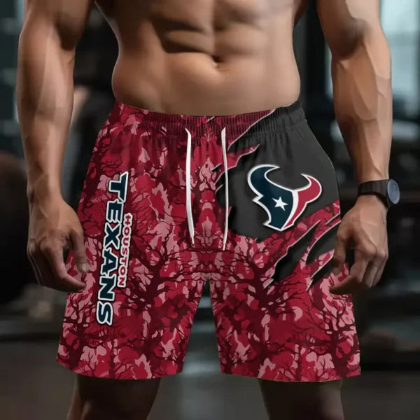 [SPECIAL OFFER] NEW CUSTOMIZED NFL15 HTT HOUSTON TEXANS SHORT PANTS