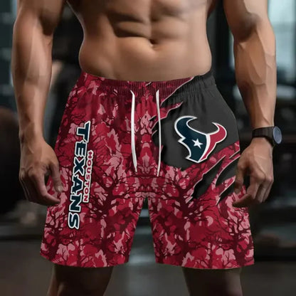 [SPECIAL OFFER] NEW CUSTOMIZED NFL15 HTT HOUSTON TEXANS SHORT PANTS
