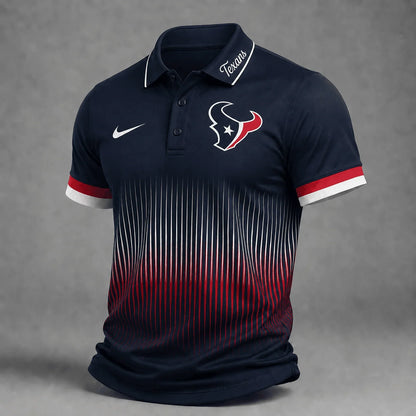 [SPECIAL OFFER] NEW CUSTOMIZED NFL15 HTT HOUSTON TEXANS POLO SHIRT