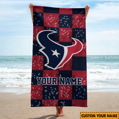 [SPECIAL OFFER] NEW CUSTOMIZED NFL15 HTT HOUSTON TEXANS BEACH TOWEL