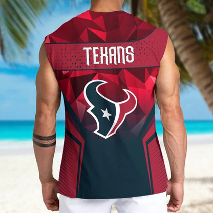 [SPECIAL OFFER] NEW CUSTOMIZED NFL15 HTT HOUSTON TEXANS MEN'S GYM SHIRT