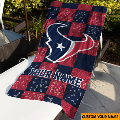 [SPECIAL OFFER] NEW CUSTOMIZED NFL15 HTT HOUSTON TEXANS BEACH TOWEL
