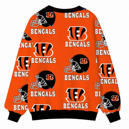 [SPECIAL OFFER] NEW CUSTOMIZED NFL16 CCB CINCINNATI BENGALS CARDIGAN