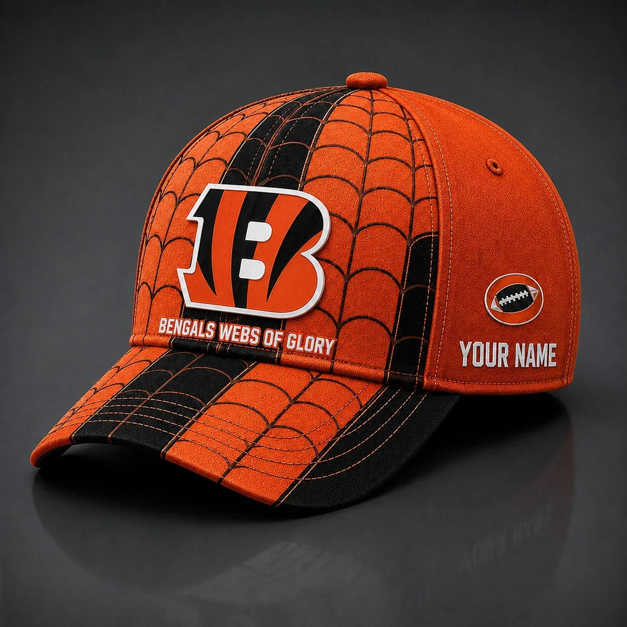 [SPECIAL OFFER] NEW CUSTOMIZED NFL16 CCB CINCINNATI BENGALS x SPIDER CLASSIC CAP