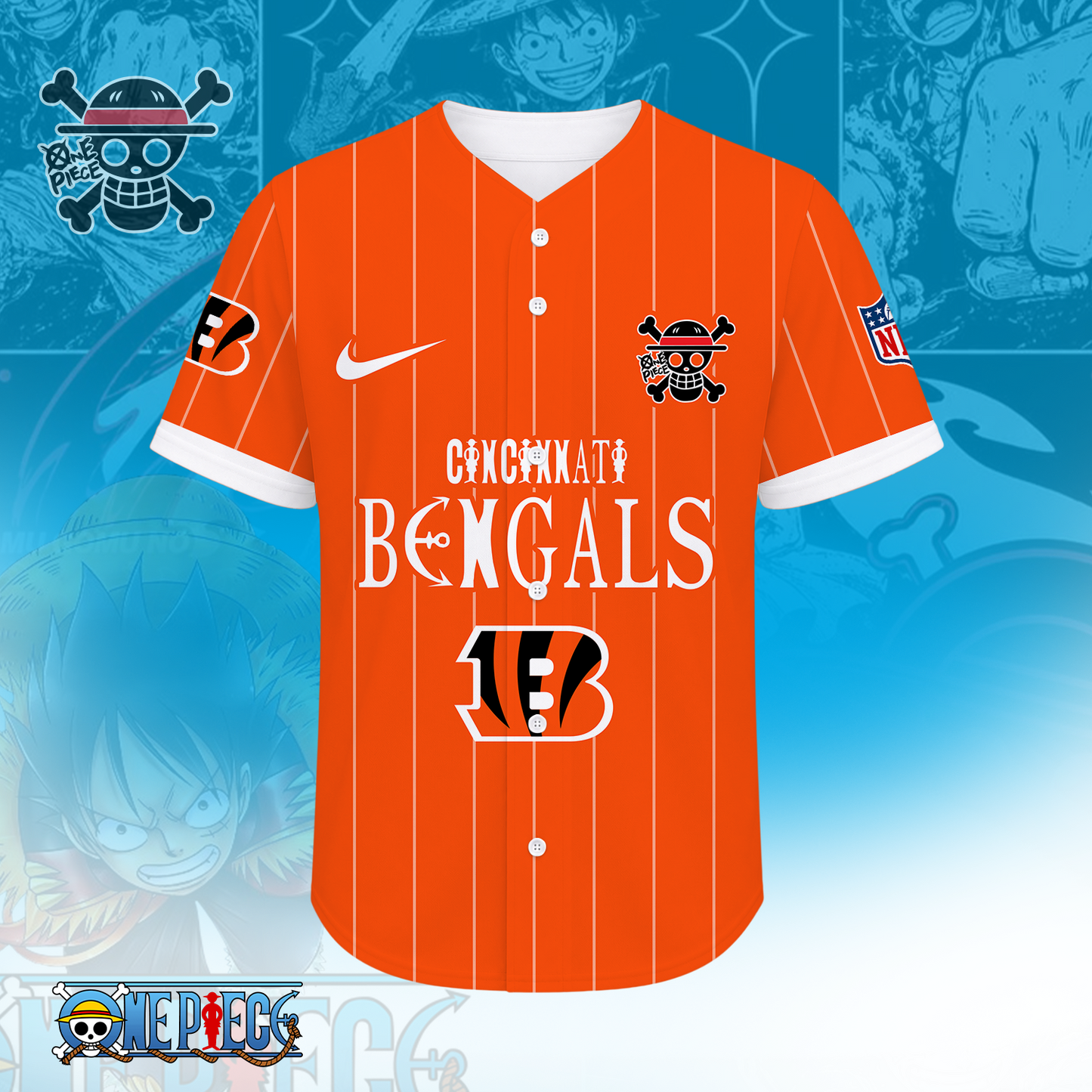 [SPECIAL OFFER] NEW CUSTOMIZED NFL16 CCB CINCINNATI BENGALS BASEBALL JERSEY